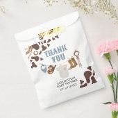 Cowboy Baby shower Bedankzakje (Gezegeld)