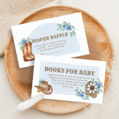 Cowboy Baby Shower Books for Baby Informatiekaartje