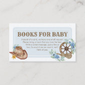 Cowboy Baby Shower Books for Baby Informatiekaartje (Voorkant)
