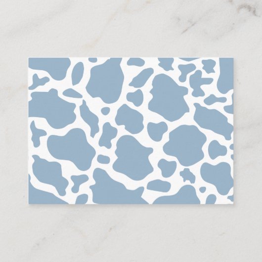 Cowboy Baby shower Books voor Baby Informatiekaartje (Achterkant)