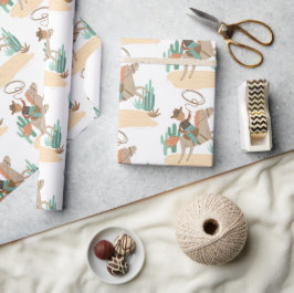 Cowboy Baby Shower Cadeaupapier