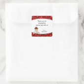 Cowboy Baby shower dank u voor Sticker (Tas)