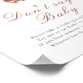 Cowboy baby shower - Don't say baby  Poster (Hoek)