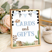 Cowboy Baby Shower Favor Table Bordje