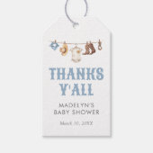 Cowboy Baby shower Favor Tag Cadeaulabel (Voorkant)