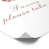 Cowboy baby shower - favors, please take one poster (Hoek)