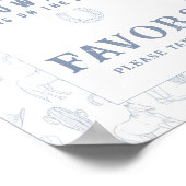 Cowboy baby shower Favors Poster (Hoek)