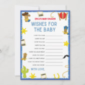 Cowboy Baby shower Game - 5x7 formaat Uitnodiging (Voorkant)