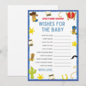 Cowboy Baby shower Game - 5x7 formaat Uitnodiging (Voorkant / Achterkant)