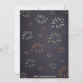 Cowboy Baby shower Invitation (groen) Kaart (Achterkant)