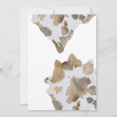 Cowboy Baby shower Invitation. Kaart (Achterkant)