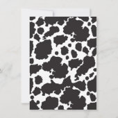 Cowboy Baby shower Invitation Kaart (Achterkant)