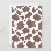 Cowboy Baby shower Invitation Kaart (Achterkant)