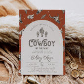 Cowboy Baby shower Invitation Kaart
