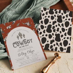 Cowboy Baby shower Invitation Kaart