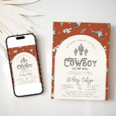Cowboy Baby shower Invitation Kaart