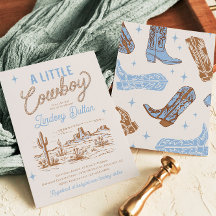 Cowboy Baby shower Invitation