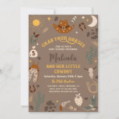 Cowboy Baby shower Invitation | WESTERNE BABY Kaart (Voorkant)