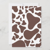 Cowboy Baby shower Kaart (Achterkant)