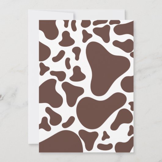 Cowboy Baby shower Kaart (Achterkant)