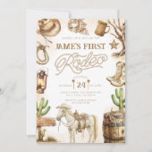 Cowboy Baby shower Kaart (Voorkant)