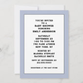 Cowboy Baby Shower Kaart (Achterkant)