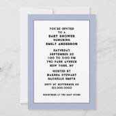 Cowboy Baby Shower Kaart (Achterkant)