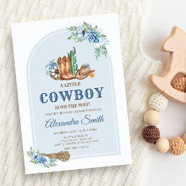 Cowboy Baby Shower Kaart