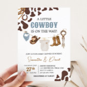 Cowboy Baby shower Kaart