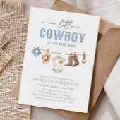 Cowboy Baby shower Kaart