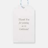 Cowboy Baby shower Land Western Blue Boy Cadeaulabel (Achterkant)