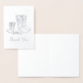 Cowboy Baby shower Land Western Blue Boy Folie Kaarten (Display)