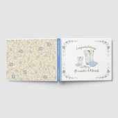 Cowboy Baby shower Land Western Blue Boy Gastenboek (Volledig)
