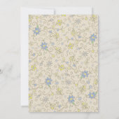 Cowboy Baby shower Land Western Blue Boy Kaart (Achterkant)