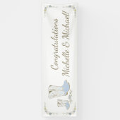 Cowboy Baby shower Land Western Blue Boy Spandoek (Verticaal)