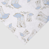 Cowboy Baby shower Land Western Blue Boy Tissuepapier (Detail)