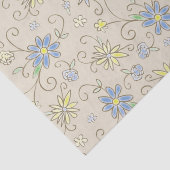 Cowboy Baby shower Land Western Blue Boy Tissuepapier (Detail)