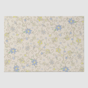 Cowboy Baby shower Land Western Blue Boy Tissuepapier