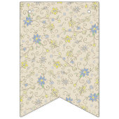 Cowboy Baby shower Land Western Blue Boy Vlaggetjes (Tweede vlag)