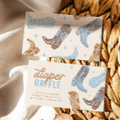 Cowboy Baby shower Luier Raffle Kaarten