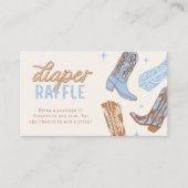 Cowboy Baby shower Luier Raffle Kaarten (Voorkant)