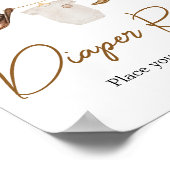 Cowboy Baby shower Luier Raffle Poster (Hoek)