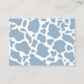 Cowboy Baby shower Luier Raffle Ticket Informatiekaartje (Achterkant)