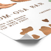 Cowboy baby shower Momosa bar Poster (Hoek)