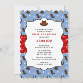 Cowboy Baby shower Nodig WESTERN / verjaardagsfees Kaart