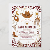 Cowboy Baby shower nodigt Wilde West Uitnodiging (Voorkant)