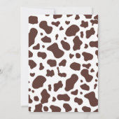 Cowboy Baby shower nodigt Wilde West Uitnodiging (Achterkant)