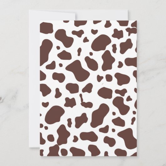 Cowboy Baby shower nodigt Wilde West Uitnodiging (Achterkant)