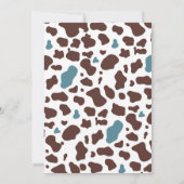 Cowboy Baby shower nodigt Wilde West Uitnodiging (Achterkant)