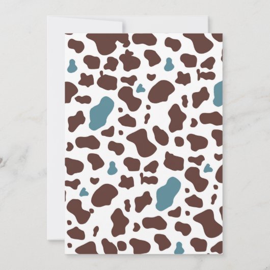 Cowboy Baby shower nodigt Wilde West Uitnodiging (Achterkant)